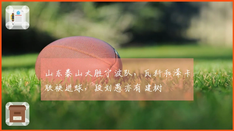 山东泰山大胜宁波队，瓦科和泽卡联袂进球，段刘愚亦有建树